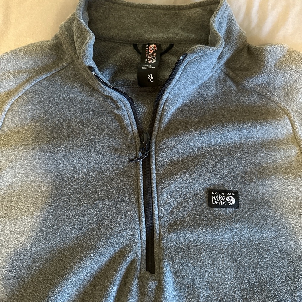 Mountain Hardware Gray Quarter-Zip Pullover - image 2